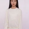 Truien & Vesten*Geisha Fashion Geisha Girls Basic Sweater Met Tekst 42609K-41 off-white