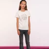 Tops & T-shirts*Geisha Fashion Geisha Girls Basic T-shirt Met Tekst 42636K-24 off-white