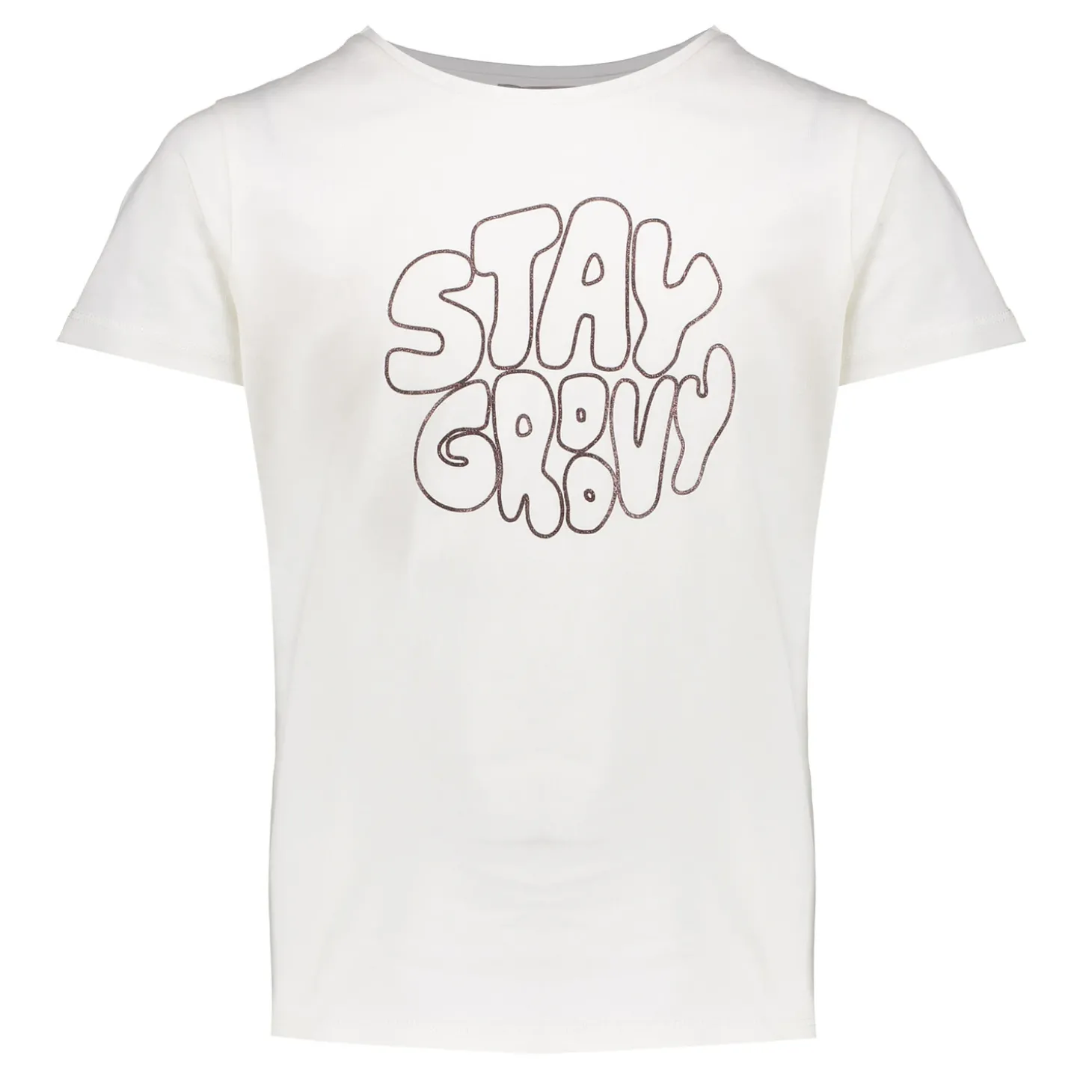 Tops & T-shirts*Geisha Fashion Geisha Girls Basic T-shirt Met Tekst 42636K-24 off-white