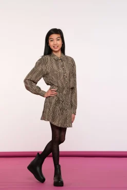 Blouses | Tops & T-shirts*Geisha Fashion Geisha Girls Blousje Met Zebraprint En Lurex 43692K-20 off-white