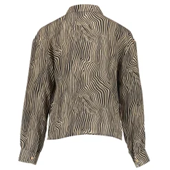 Blouses | Tops & T-shirts*Geisha Fashion Geisha Girls Blousje Met Zebraprint En Lurex 43692K-20 off-white