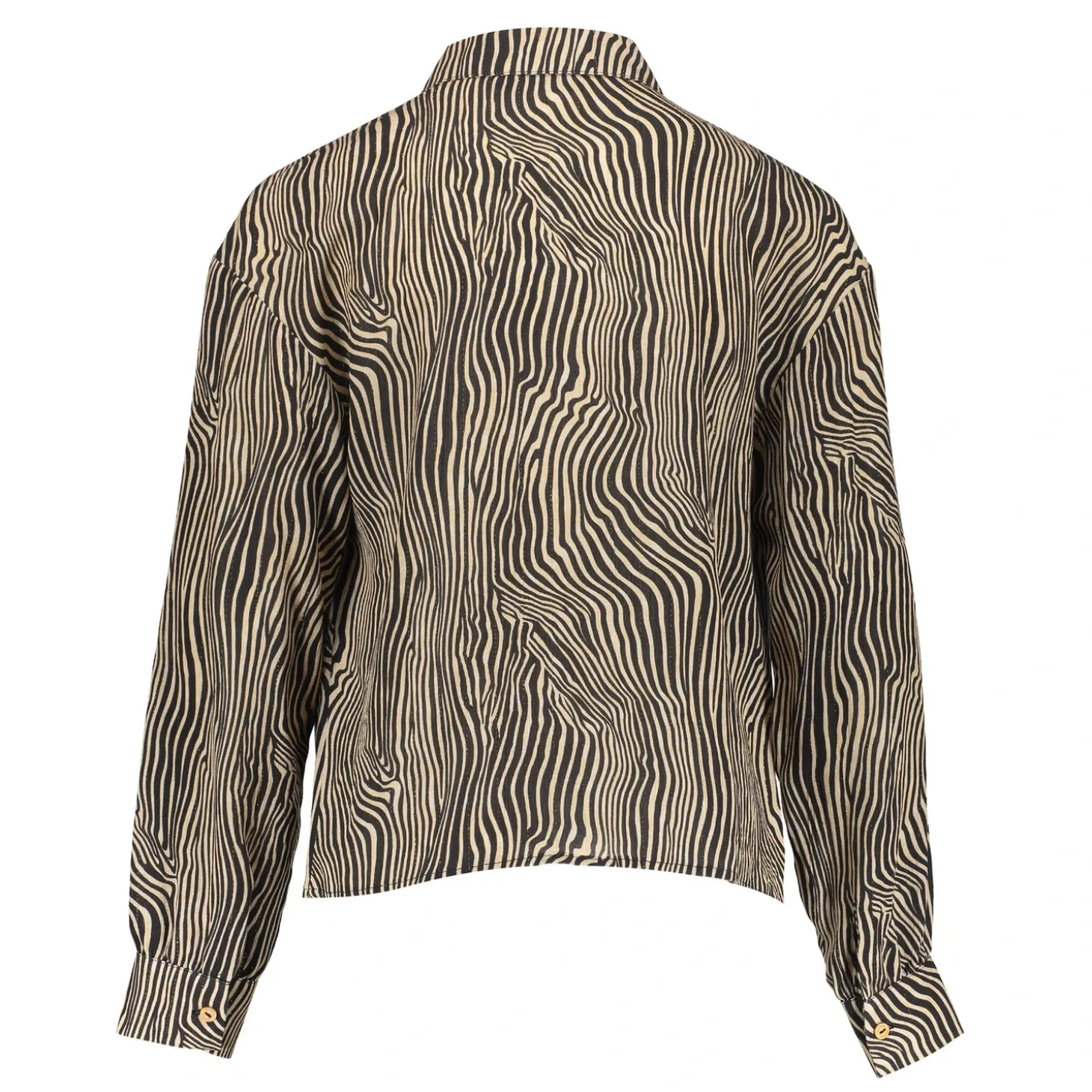 Blouses | Tops & T-shirts*Geisha Fashion Geisha Girls Blousje Met Zebraprint En Lurex 43692K-20 off-white
