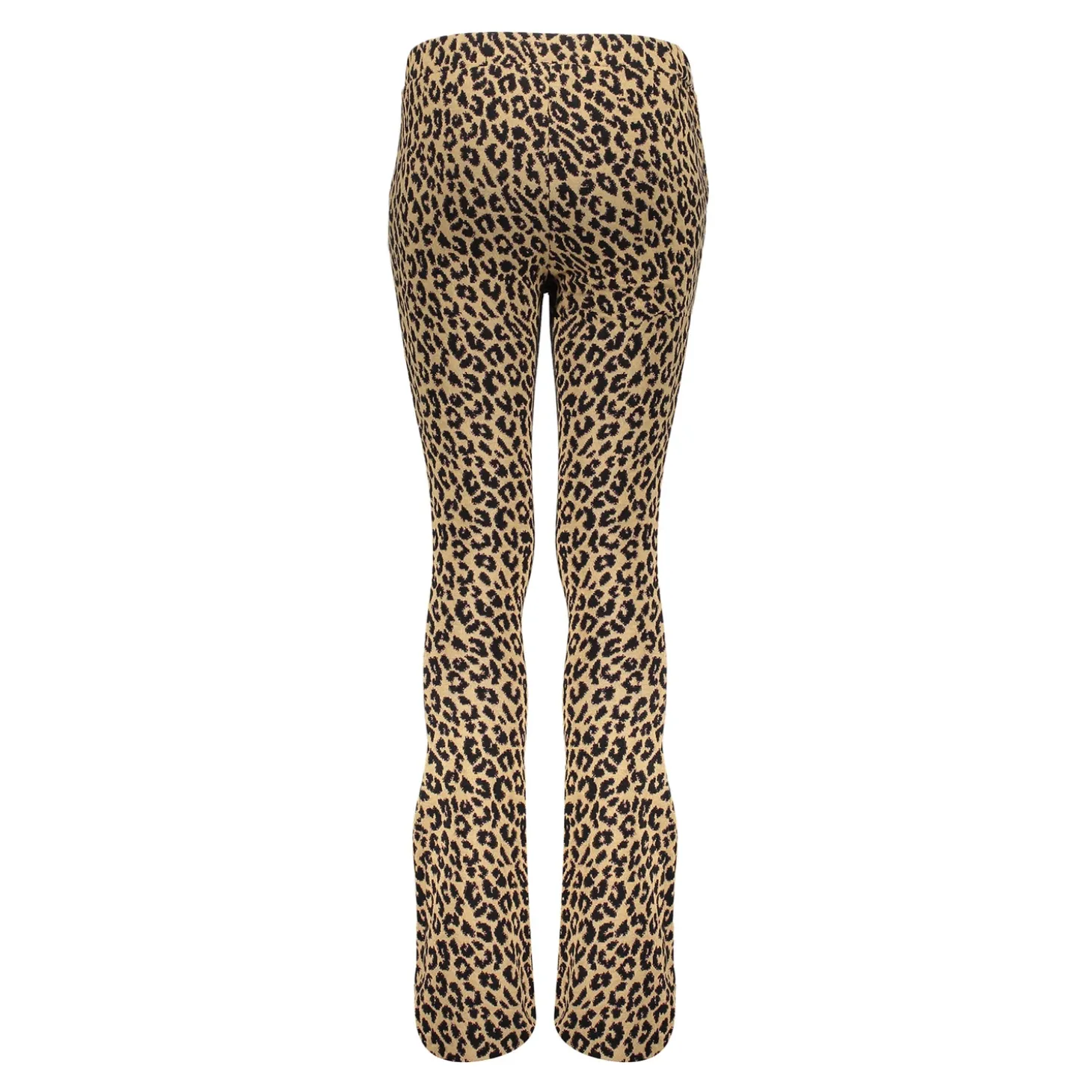 Broeken*Geisha Fashion Geisha Girls Broek Met Panterprint En Lurex 41675K-20 camel