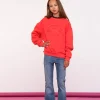 Truien & Vesten*Geisha Fashion Geisha Girls Comfy Sweater Met Tekst 42633K-24 rood