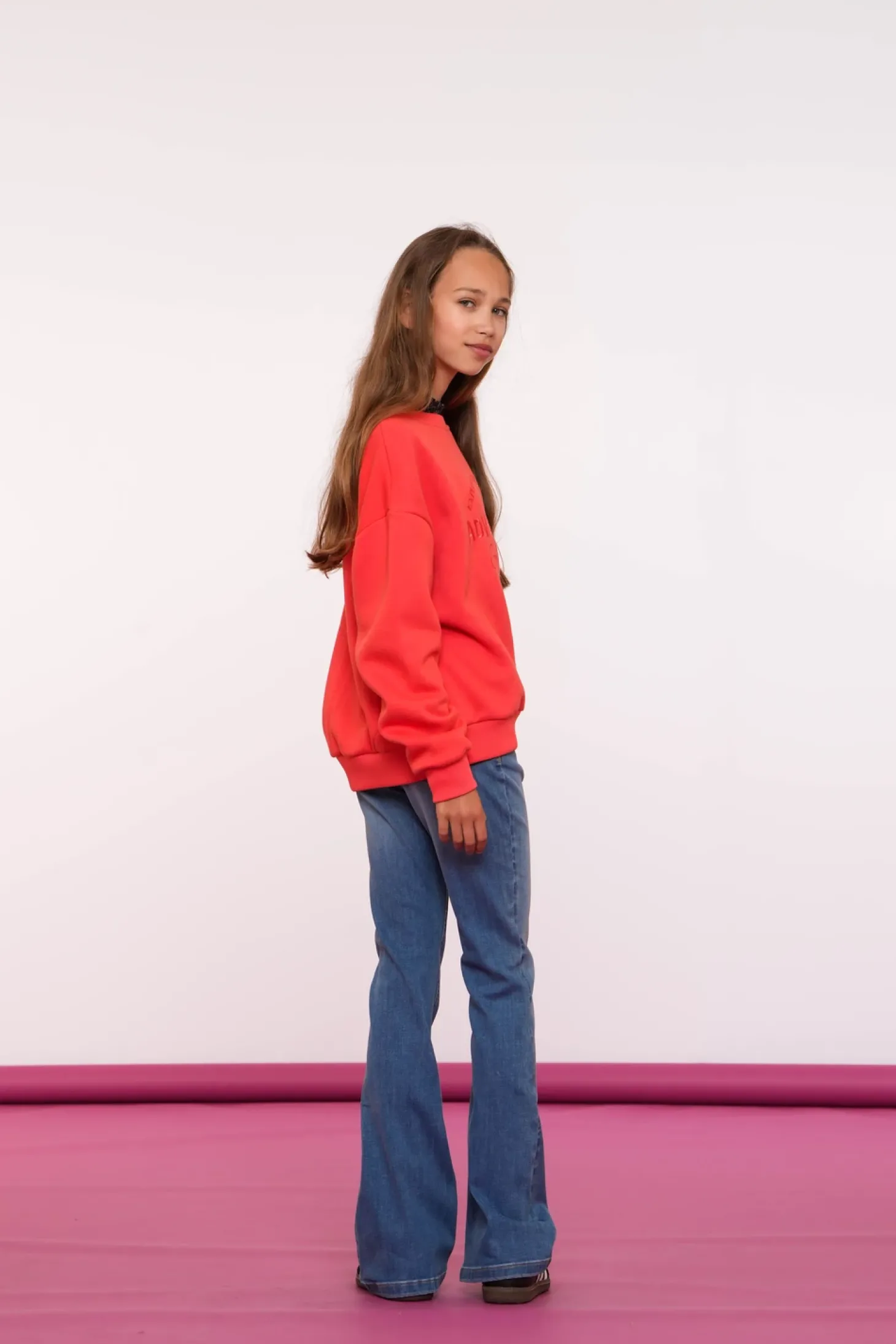Truien & Vesten*Geisha Fashion Geisha Girls Comfy Sweater Met Tekst 42633K-24 rood