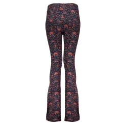 Broeken*Geisha Fashion Geisha Girls Flare Broek Met Bloemenprint 41579K-60 navy