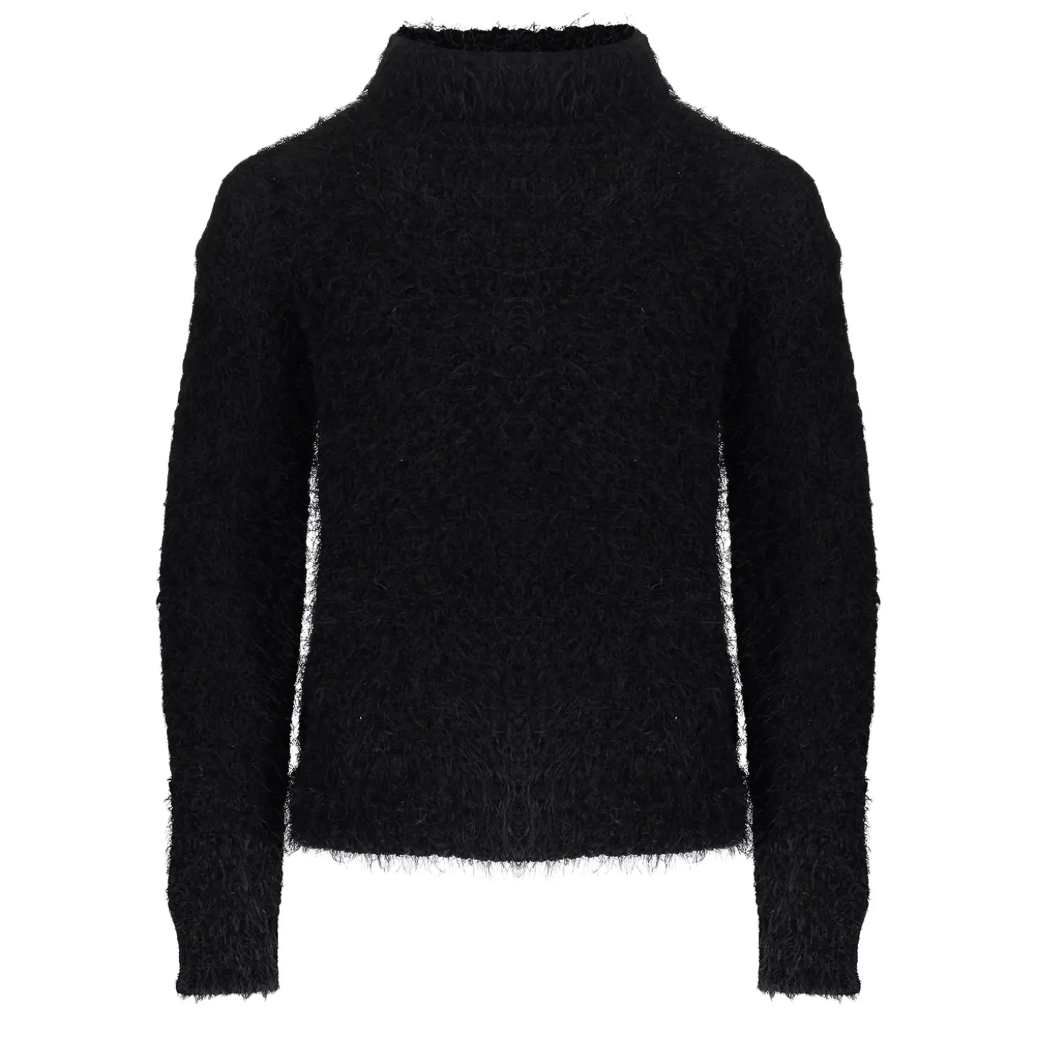 Truien & Vesten*Geisha Fashion Geisha Girls Gebreide Furry Trui 44505K-10 zwart