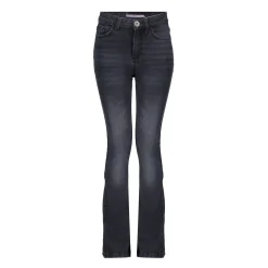Broeken | Denim*Geisha Fashion Geisha Girls High Rise Flare Jeans 41601K-50 BELLE black denim