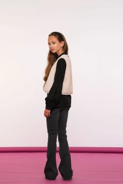 Broeken | Denim*Geisha Fashion Geisha Girls High Rise Flare Jeans 41601K-50 BELLE black denim