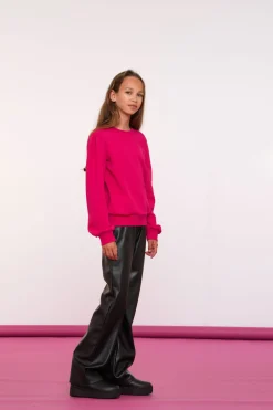 Broeken*Geisha Fashion Geisha Girls Leren Pu Broek 41565K-19 zwart