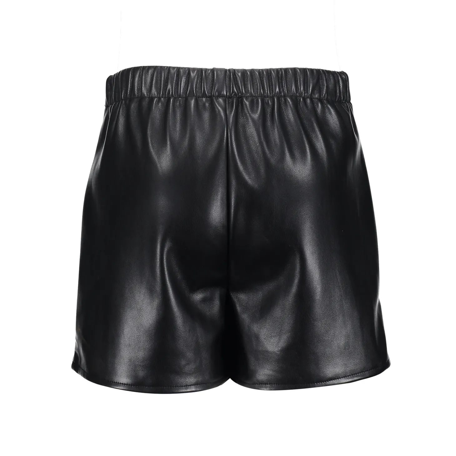 Rokken*Geisha Fashion Geisha Girls Leren Pu Skort Met Overslag 46542K-19 zwart