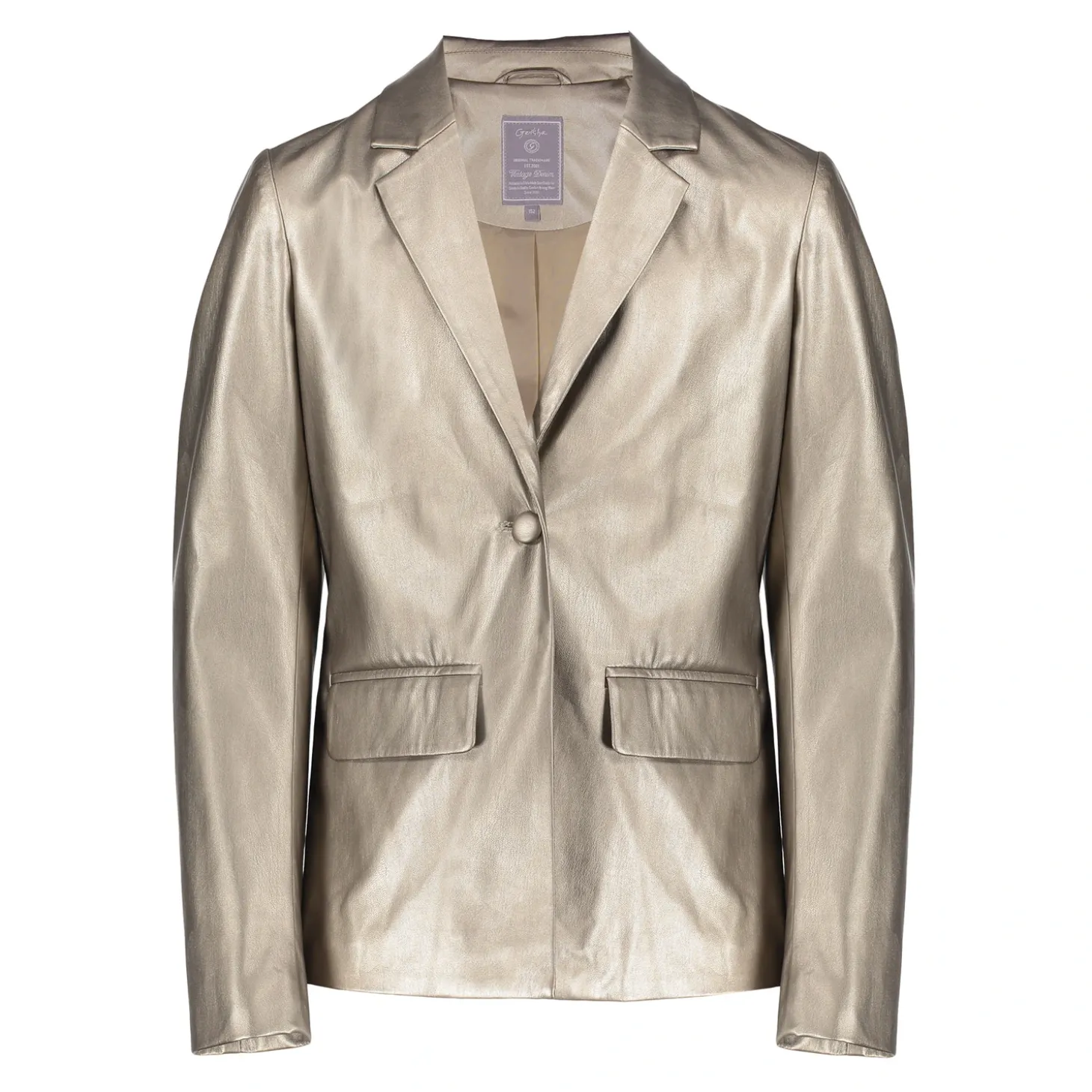 Jasjes & Blazers*Geisha Fashion Geisha Girls Metallic Blazer 45580K-21 gold