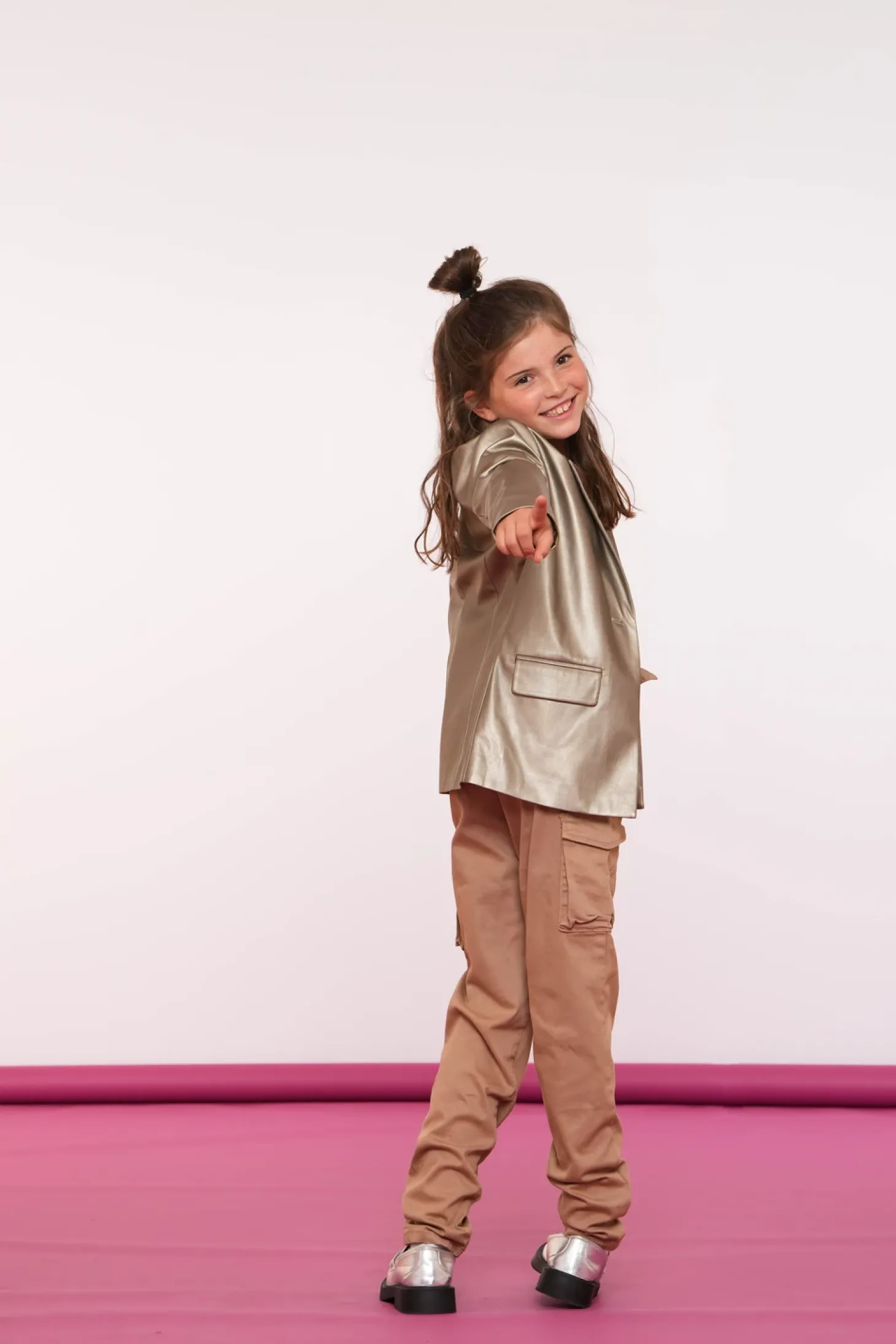 Jasjes & Blazers*Geisha Fashion Geisha Girls Metallic Blazer 45580K-21 gold