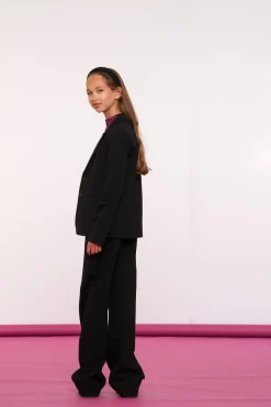 Broeken*Geisha Fashion Geisha Girls Pantalon Straight Fit 41578K-60 zwart