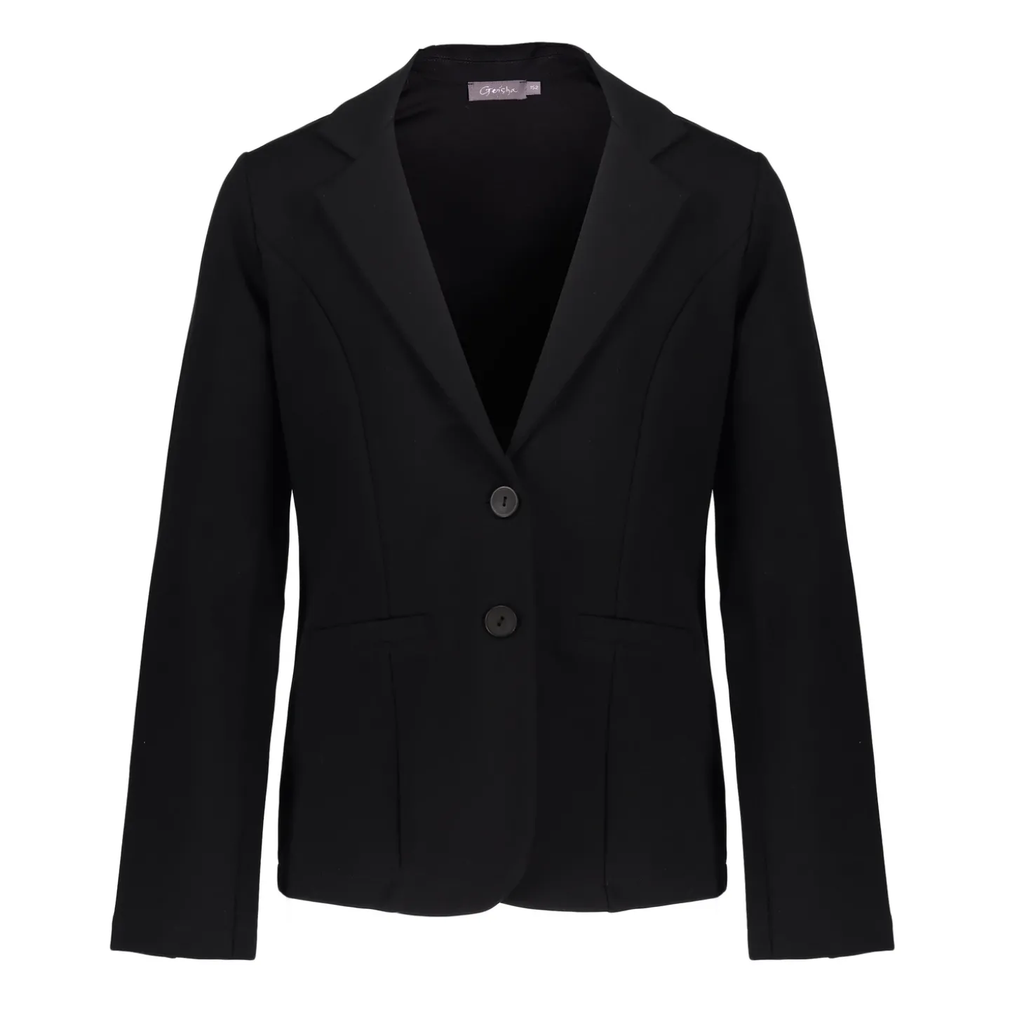 Jasjes & Blazers*Geisha Fashion Geisha Girls Regular Fit Blazer Met Stretch 45562K-60 zwart