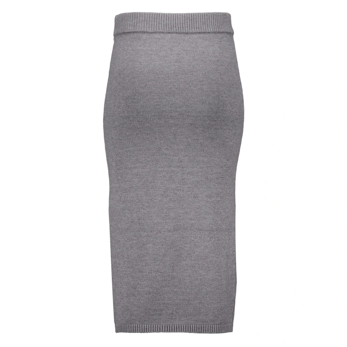 Rokken*Geisha Fashion Geisha Girls Ribgebreide Midi Rok 46524K-10 grey melange