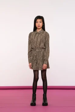 Rokken*Geisha Fashion Geisha Girls Rokje Met Zebra Print En Lurex 46595K-20 off-white