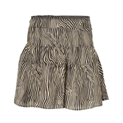 Rokken*Geisha Fashion Geisha Girls Rokje Met Zebra Print En Lurex 46595K-20 off-white
