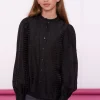 Tops & T-shirts | Blouses*Geisha Fashion Geisha Girls Ruffle Blousje 43633K-26 zwart