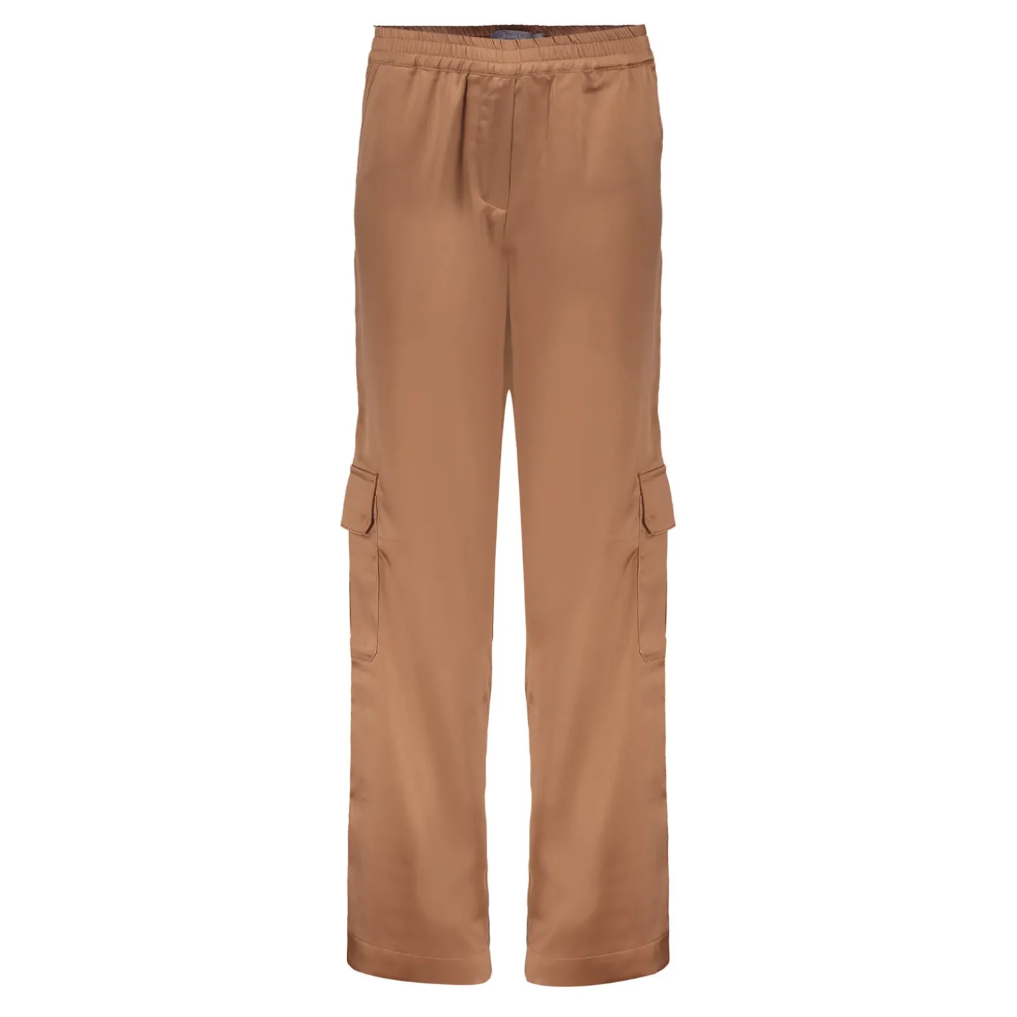 Broeken*Geisha Fashion Geisha Girls Satin Pantalon Met Cargo Zakken 41593K-21 bronze
