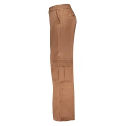 Broeken*Geisha Fashion Geisha Girls Satin Pantalon Met Cargo Zakken 41593K-21 bronze