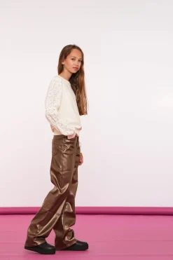 Truien & Vesten*Geisha Fashion Geisha Girls Sweater Met Broderie 42608K-41 off-white