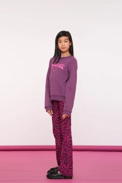 Truien & Vesten*Geisha Fashion Geisha Girls Sweater Met Tekst 42634K-24 paars