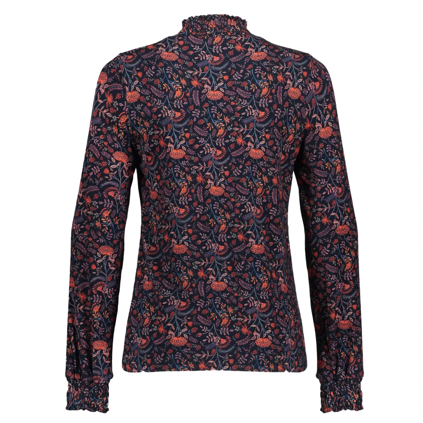 Tops & T-shirts*Geisha Fashion Geisha Girls Top Met Bloemenprint 42547K-60 navy