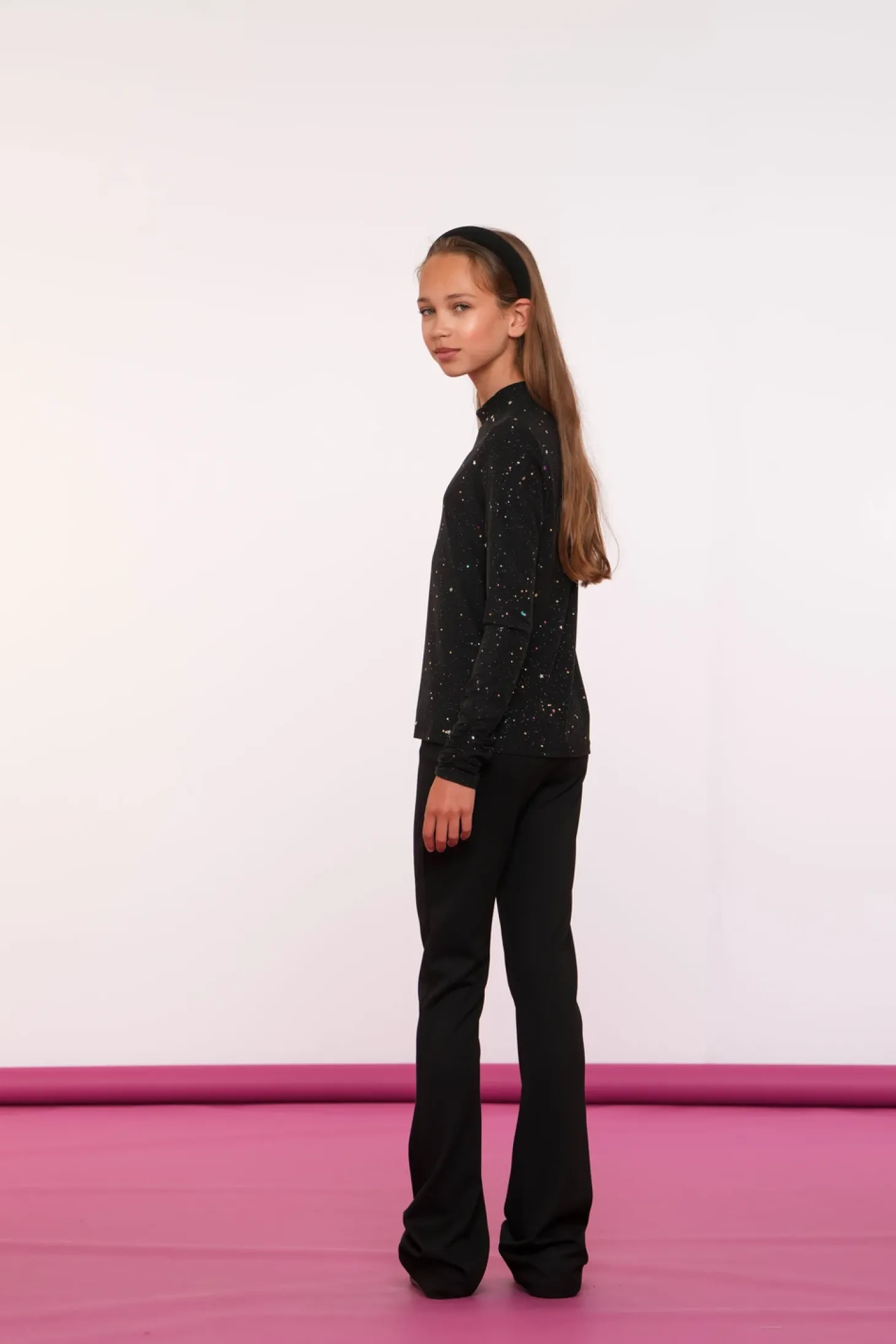Tops & T-shirts*Geisha Fashion Geisha Girls Top Met Glimmende Sterretjes 42630K-24 zwart