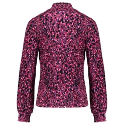 Tops & T-shirts*Geisha Fashion Geisha Girls Top Met Panterprint 42539K-60 zwart