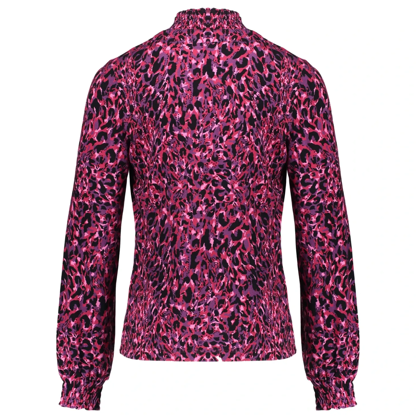 Tops & T-shirts*Geisha Fashion Geisha Girls Top Met Panterprint 42539K-60 zwart
