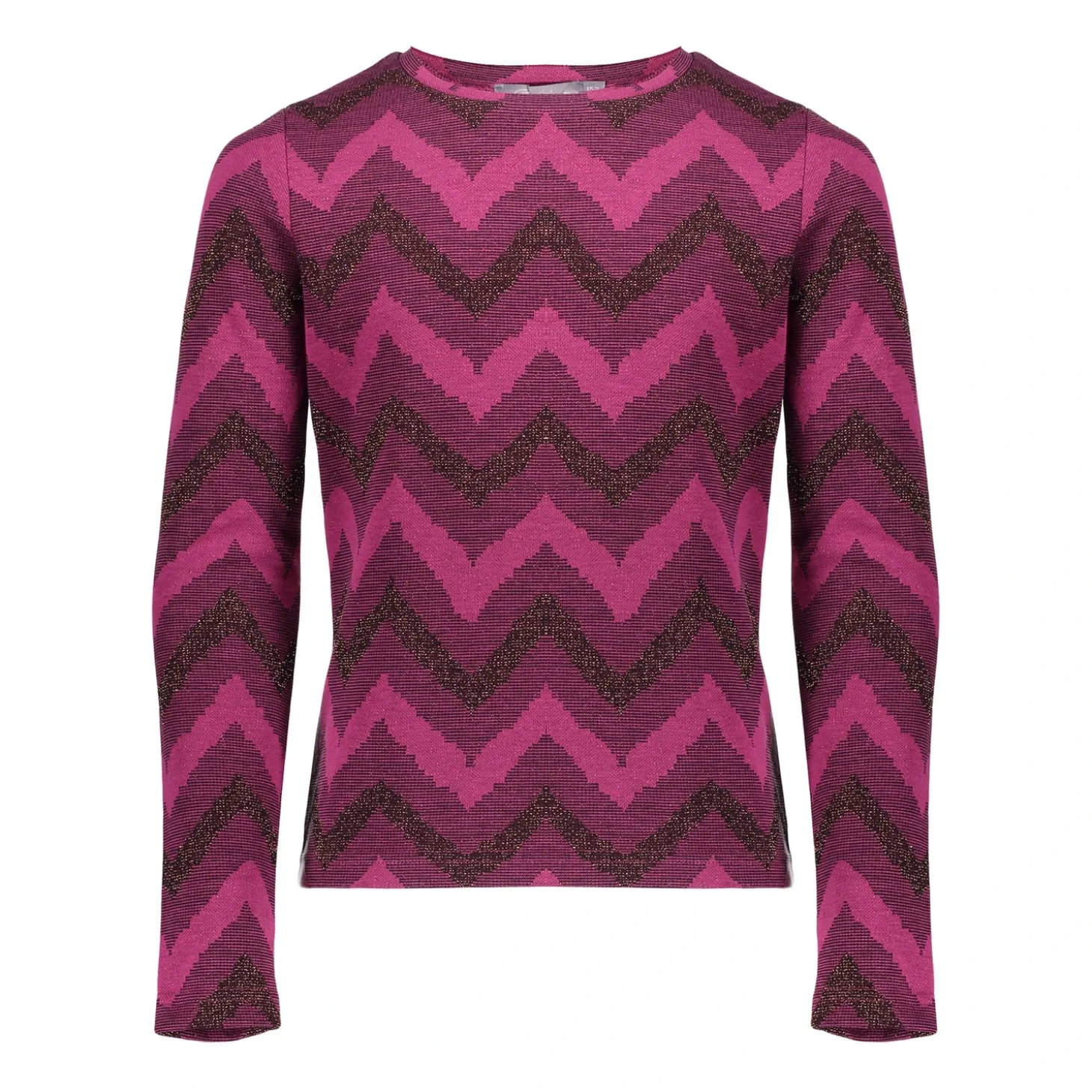 Tops & T-shirts*Geisha Fashion Geisha Girls Top Met Zigzag Print 42668K-20 fuchsia
